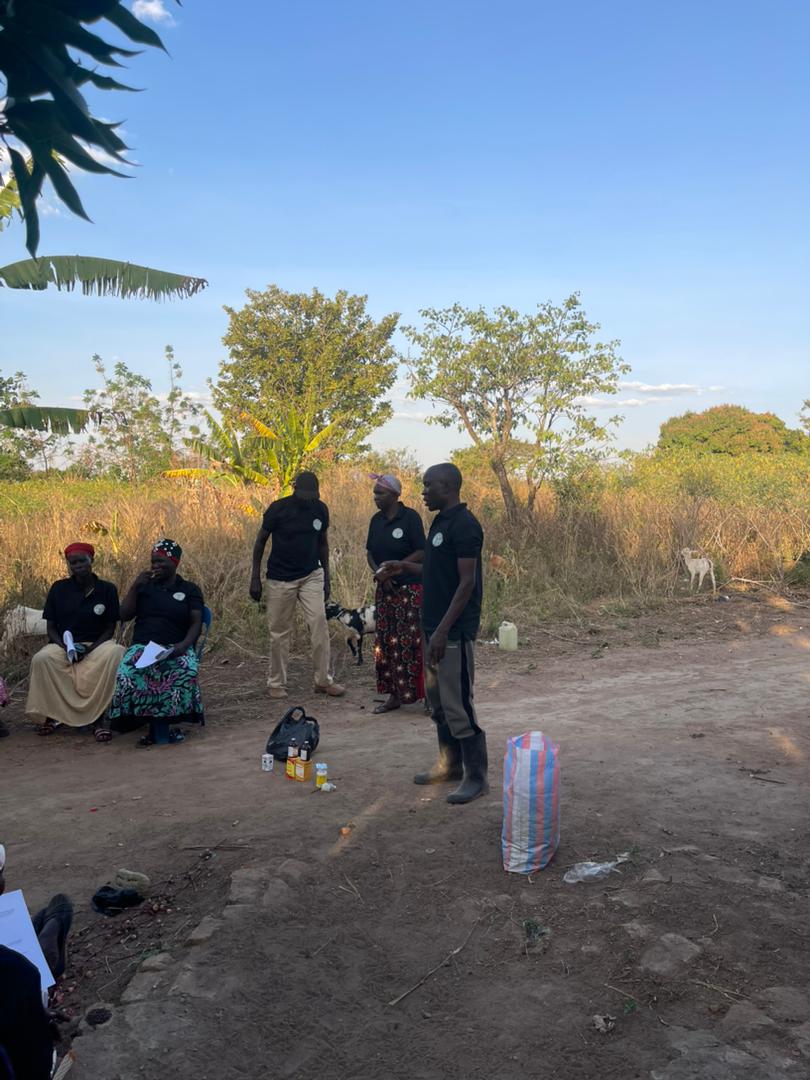 Beneficiaries gathered for vet training